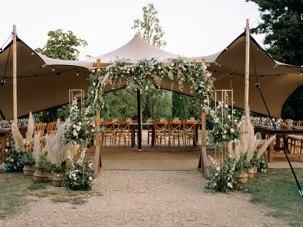 Reception tent rental
